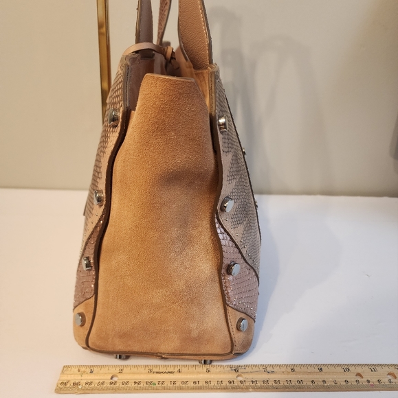 Jimmy Choo Lockett Tote pink snake skin bag - Picture 4 of 7